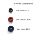 Covered Eyelet Buttons