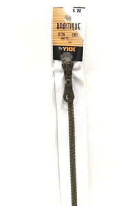 9" Brastique Zipper by YKK (multi color)